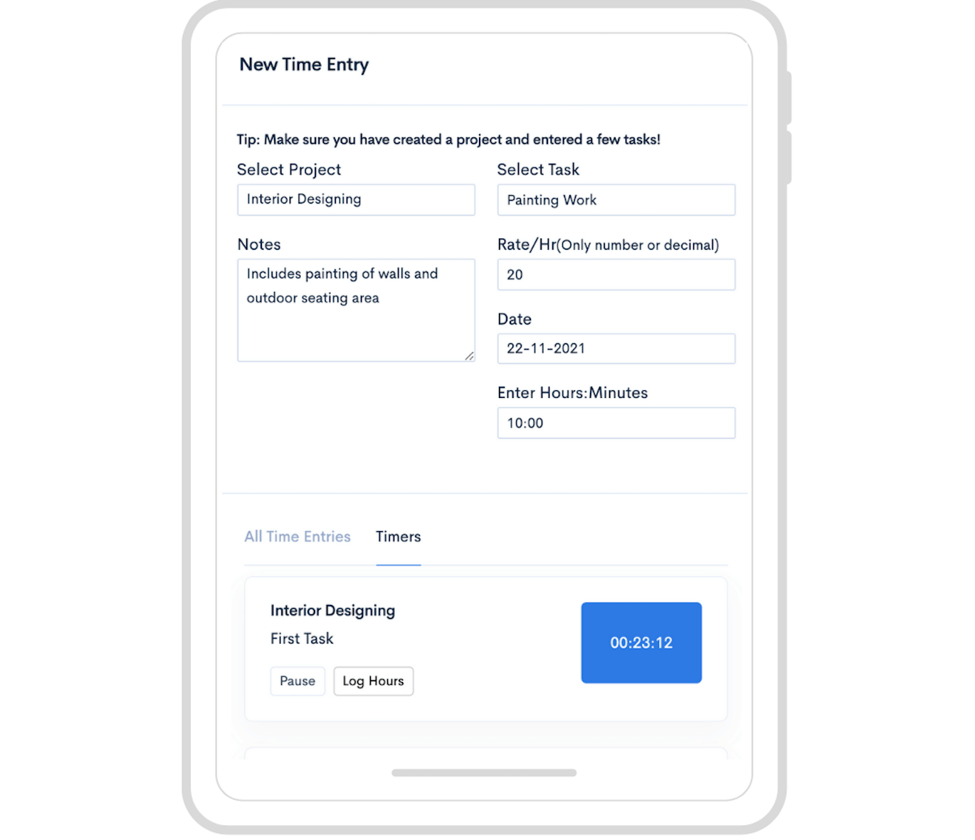 Know how and where your time is spent on the project