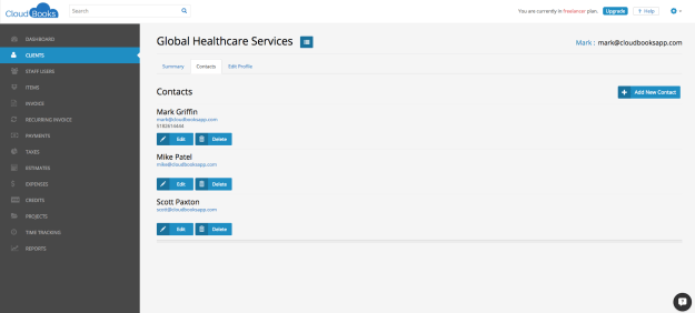 Add Multiple Contacts to One Client in CloudBooks – New Feature