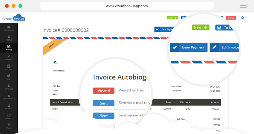 send invoice online with free trial cloudbooks free online invoicing